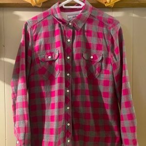 Pink and grey plaid jacket